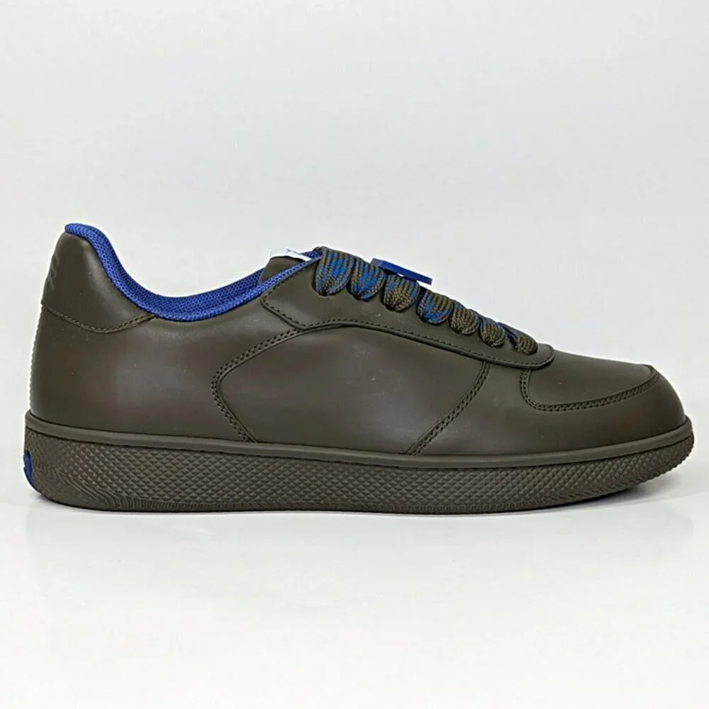 Burberry Men's Terrace Low Top Leather Sneakers in Loch Size 45 (MSRP $820) - Picture 4 of 12